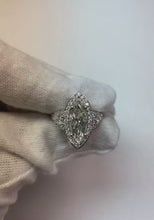 3.01 Ct. Marquise Natural Earth Mined Diamond 3 Stone Two Tone Gold Ring New