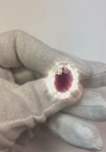 Cushion Ruby And Round Natural Earth Mined Diamonds 7 Carats Anniversary Ring