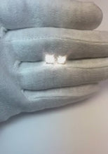 Princess Cut Natural Earth Mined Diamond Stud Earrings 1.60 Ct White Gold 14K