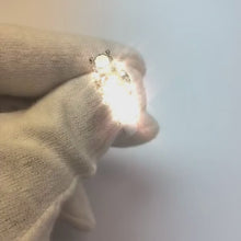 4 Carat Round Natural Earth Mined Diamond Three Stone Engagement Ring White Gold 14K