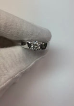 White Gold Men's Natural Solitaire Ring Round Half Bezel 1.75 Carats
