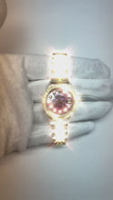 Burgundy Diamond Dial Bezel Ss & Gold Jubilee Bracelet Lady Rolex
