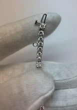 Tennis Bracelet WG 14K Sparkling Round Cut Natural Earth Mined Diamonds 9.50 Carats