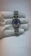 Rolex 26 mm Datejust Blue Natural Earth Mined Diamond Dial Watch