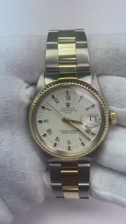 Rolex Two Tone Men Watch Oyster Bracelet Man1