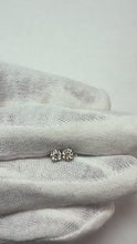 0.60 Carats Round Solitaire Natural Earth Mined Diamond Stud Earring 14K White Gold