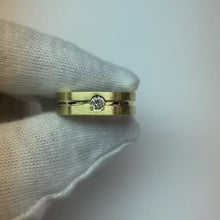 Brushed Finish Round Natural Earth Mined Diamond Men's Ring White Gold 14K 0.20 Carats