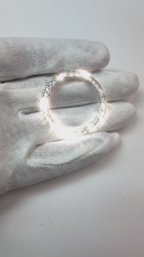 Mens Round Natural Earth Mined Diamond Bezel To Fit Rolex Datejust & All Watch Models 36 Mm 2.75 Ct.