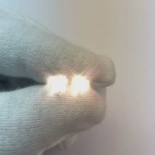 1 Carat Heart Cut Natural Earth Mined Diamond Stud Earring 14K White Gold