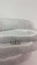 Princess Cut 2 Ct Natural Earth Mined Diamonds Studs Earring White Gold14K