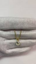 1.25 Ct. Pear Cut Real Natural Earth Mined Diamond Pendant Necklace Gold Yellow
