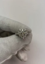 Brilliant Cut Heart Real Natural Earth Mined Diamond Halo Ring Prong Set