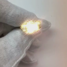 Princess Cut Natural Earth Mined Diamond Insert Engagement Ring Enhancer Gold 14K 4 Ct