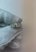 Old Miner Round Natural Earth Mined Diamond Ring 1.50 Carats White Gold 14K