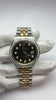 Rolex Datejust Watch Two Tone Men Channel Bezel Diamond2