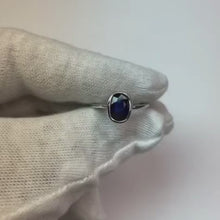 Solitaire Cushion Sapphire Ring Bezel Set 2 Carats Gemstone Jewellery