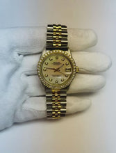 Rolex Datejust 31 mm White Mother Of Pearl Natural Earth Mined Diamond Dial Two Tone Watch