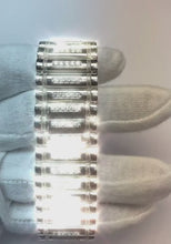 10 Carats Men's Bracelet Sparkling Small Natural Earth Mined Diamonds White Gold 14K