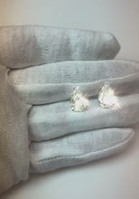 8 Carats Pear Cut Natural Earth Mined Diamond Women Stud Earrings White Gold 14K