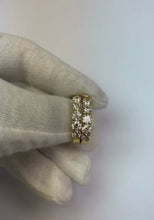 Hoop Style Earrings Round Natural Earth Mined Diamond White Gold 14K