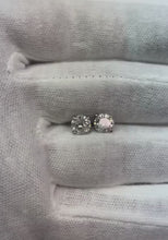 2.00 Ct Round Brilliant Cut Natural Earth Mined Diamonds Ladies Studs Earrings White Gold