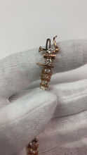 Rose Gold 14K Round Real Natural Earth Mined Diamond 8 Carats Tennis Bracelet