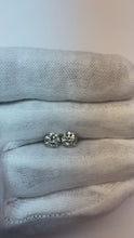 White Gold 2.20 Ct Natural Earth Mined Diamonds Studs Earrings