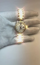 Rolex Silver Natural Earth Mined Diamond Dial Datejust Women Watch Two Tone Bracelet