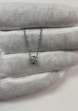 Sparkling Genuine Natural Earth Mined Diamond Pendant Necklace 0.50 Carats Bezel Set WG 14K New