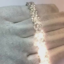 20 Carats White Round Natural Earth Mined Diamond Tennis Bracelet White Gold Jewellery