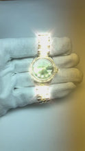 Rolex Ladies Datejust 26 mm Olive Green Diamond Dial Two Tone Watch
