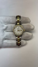 Datejust Rolex Ladies Watch Two Tone Oyster Bracelet Natural Earth Mined Diamond Dial
