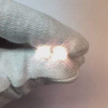 Natural Earth Mined Diamond Stud Earring 1.20 Carats White Gold 14K Round F Vs1