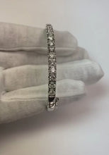 7 Ct Round Natural Earth Mined Diamond Bangle White Gold Jewellery