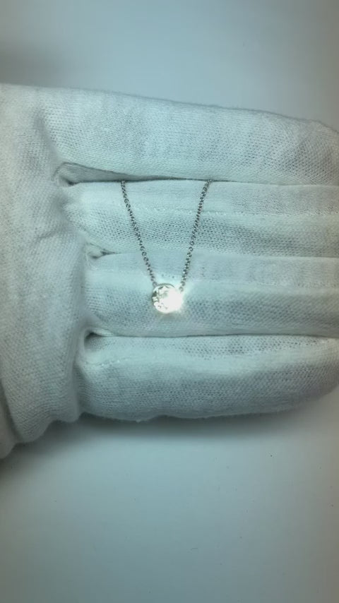 Solitaire Genuine Natural Earth Mined DIAMOND ( NOT LAB GROWN ) Women Pendant Necklace 0.75 Carat White Gold 14K