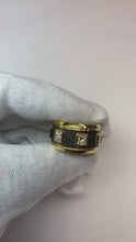 Unique Men's Band Two Tone With Princess Cut Natural Earth Mined Diamonds