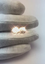 Round Shape Natural Earth Mined Diamond Stud Earring 4 Carats White Gold Women Jewellery