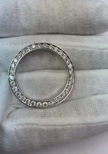 3 Carats Round Custom 31 mm Natural Earth Mined Diamond Bezel To Fit Rolex Datejust Watch White Gold