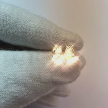 F Vs1 Natural Earth Mined Diamonds Pear Cut Stud Post Earrings 2.02 Ct.