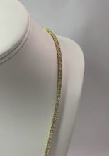 Casual Tennis Natural Earth Mined Diamond Chain Necklace