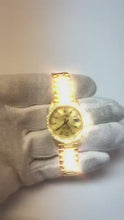 Natural Earth Mined Diamond Bezel Presidential Style Watch G Champagne Stick Dial Dj