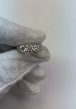 2.50 Carats Round 3 Stone Natural Earth Mined Diamond Engagement Ring White Gold 14K