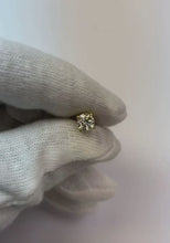 0.75 Carats Real  Round  Single Diamond Men's Earring