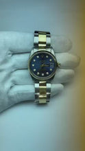 Rolex Lady Datejust 18K Yellow Gold Steel Blue Dial 31mm Watch