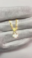 1.25 Ct. Pear Cut Real Natural Earth Mined Diamond Pendant Necklace Gold Yellow