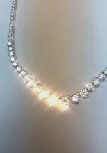 White Gold 14K F Vvs1 Round Cut 18 Carats Natural Earth Mined Diamonds Lady Necklace