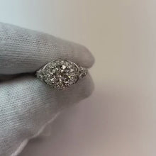 Solitaire Round Old Natural Earth Mined Diamond Ring Vintage Style Split Shank 1.75 Carats
