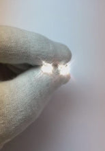 1.5 Ct Four Prong SetReal Princess Diamond Stud Earring 14K 