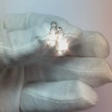 3.36 Ct Round Brilliant Cut Real Natural Earth Mined Diamonds Ladies Hoop Earrings Gold White