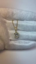 Yellow Gold 14K 3.25 Carats Sparkling Natural Earth Mined Diamonds Pendant Necklace